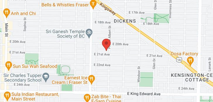 map of 3637 PRINCE ALBERT STREET